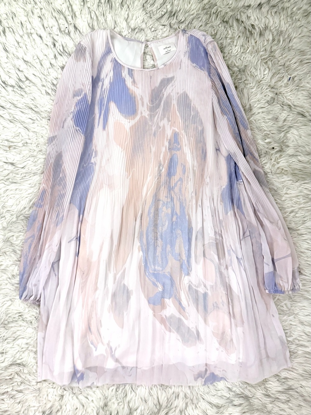 Wilfred ‘Daydreamer’ Mini Dress - Lt Birch/Soft Iris Marble